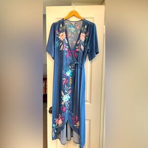 Johnny Was - Soft Cotton Denim Dress - Size Large